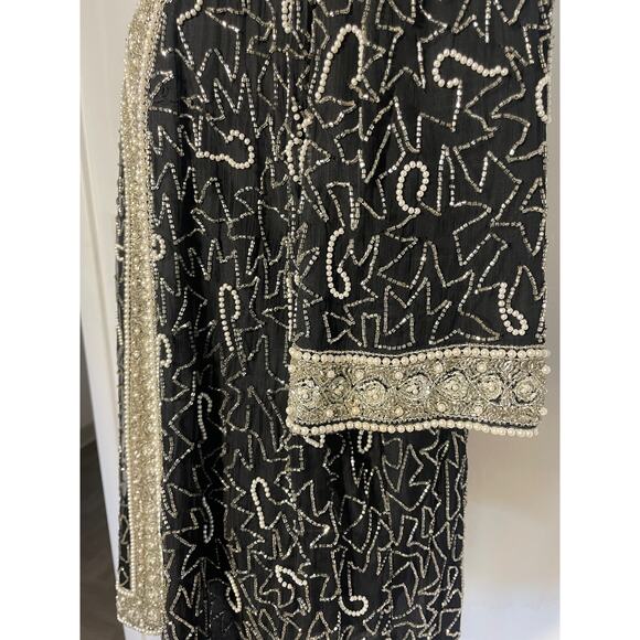 Vintage 1980'S Beaded Sequin Blazer | 100% Silk | Size 1X - Picture 6 of 7